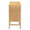 Baxton Studio Vivan Modern Bohemian Natural Brown Rattan and Mahogany Wood Storage Cabinet 228-13135-ZORO - alternate 9